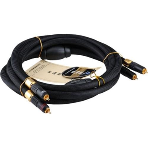 HiFi hi-end hiend Choseal AA-5401 Audiophile 6N OCC HIFI Cable Analog Audio Signal Cable RCAtoRCA Cable 1.5m not DIY (pair)