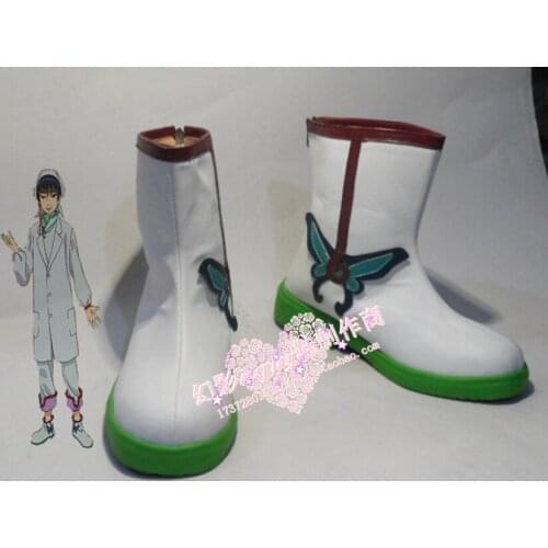Hoozuki no Reitetsu Hozuki Halloween White Cosplay Shoes Boots H016