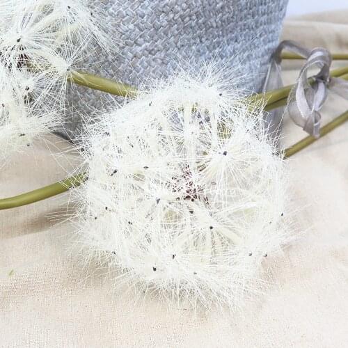 Artificial dandelion ball flower branch fake plastic flowers garden wedding party home floral decoration