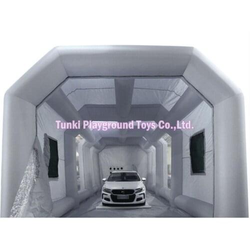 8X4X3 meters Automobile inflatable giant car workstation spray paint booth tan spray booths for cars