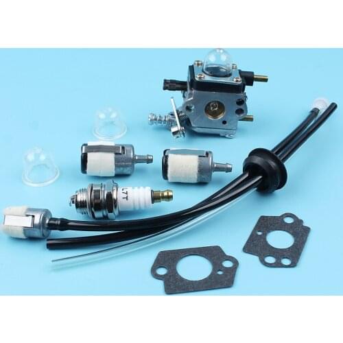 Carburetor Fuel Line Filter Primer Bulb Kit For Zama C1U-K54A Mantis Tiller 7222 Echo 12520013123 2 Cycle Tillers Cultivators