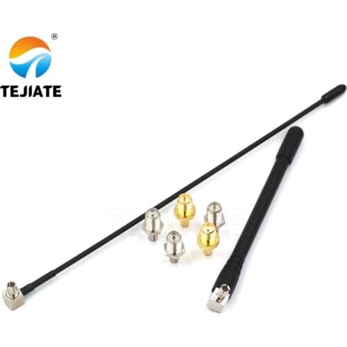 1PCS RF Coaxial Connector SMA-K-KRP-J To TS9-J Adapter Bent Header Antenna Terminal Gold/Nickel Plated