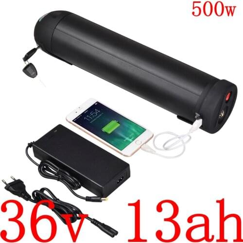 36V 250W 350W 500W ebike battery 36v 10ah 13ah 15ah electric bike battery 36V 13AH lithium battery with 15A BMS and 2A charger