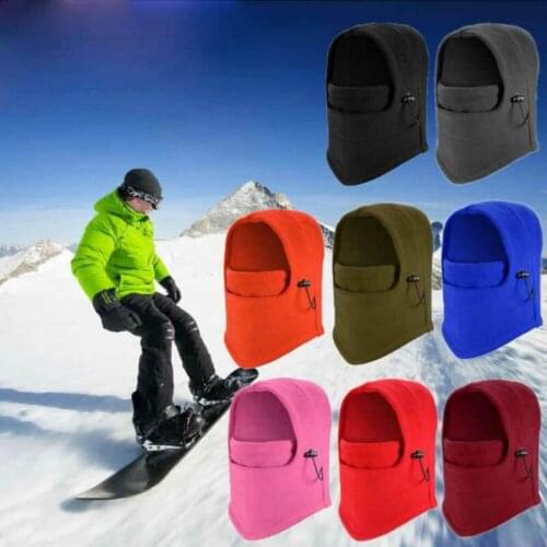 Men Women Winter Warm Mask Fleece Balaclava Hat Ski Motorcycle Neck Face Mask Hood Cap 7Colors Hot