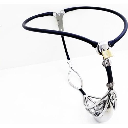 Stainless Steel Male Chastity Belt Metal Cock Cage Penis Rings Lock Cock Cage Chastity Device Sex Toys for Men Chastity Belt