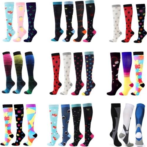 Dropship Compression Socks Anti Fatigue Atheletic Cossfit Recovery Nursing Stockings Fit Medical Edema Diabetes Varicose Veins