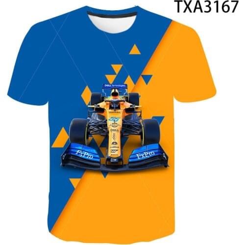 2021 New Summer Formula 1 3D T shirt Men Women Children Casual Fashion Streetwear Boy Girl Kids Printed T-shirt Cool Tops Tee
