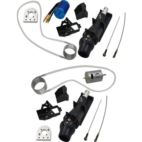 RC Boat 540 Brushed/Brushless Motor, Water Jet Pump with Motor Pads and Accessories DIY Upgrade Set for RC Boat