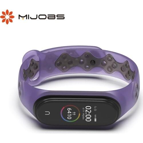 Strap for Mi Band 4 3 Transparent Bracelet for Xiaomi Correa Bend 4 Opaska Pulseira Silicone Wristband for Miband 3 Belt Jelly