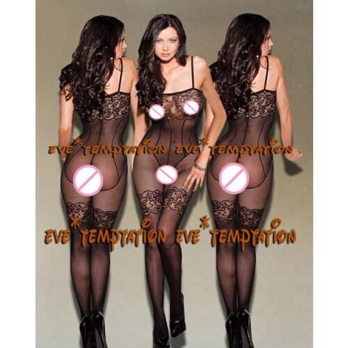 Sexy crochet Lady Mesh Fish Net Lingerie Babydoll dress Underwear Translucent toy costumes doll costumes Chemises A181