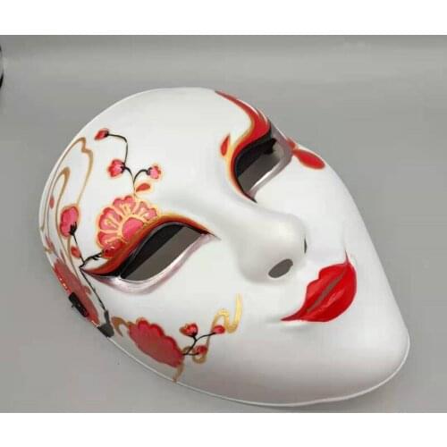 Hand painted Ghost Dance Mask For Halloween Cosplay Masks Peking Opera Character Costumes Masquerade Ball Props