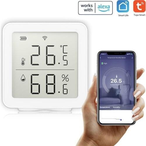 Tuya WIFI Intelligent Home Wireless Temperature Sensor Home Automation Scene System Compatible with Alexa