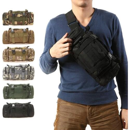 Military Backpack Tactical Army Molle Bag Waterproof Camping Pack Fishing Outdoor Hiking Climbing Multifunctional Waist Bag