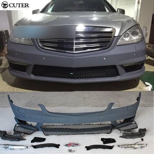 W221 S350 S400 S65 style PP Car Body Kit front Bumper For Benz S350 S400 W221 S65 07-13