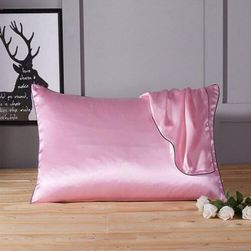 1/2pcs Silk Pillowcases Mulberry Pillow Case without Zipper for Hair and Skin Hypoallergenic poszewki na poduszki 48x74cm
