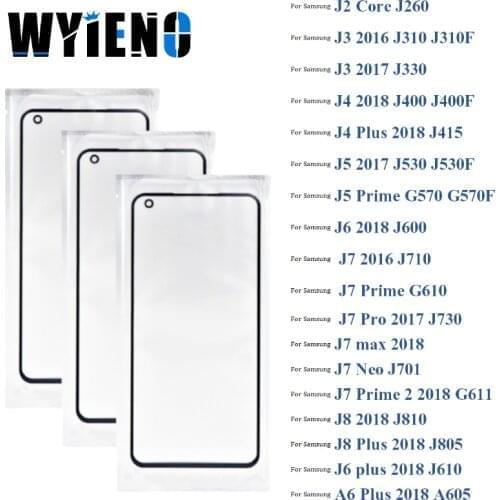 For Samsung Galaxy J2 J3 J4 J5 J6 J7 J8 A6 Plus Prime Pro Max 2016 2017 2018 Digitizer LCD Sensor Touch Screen Glass lens + OCA