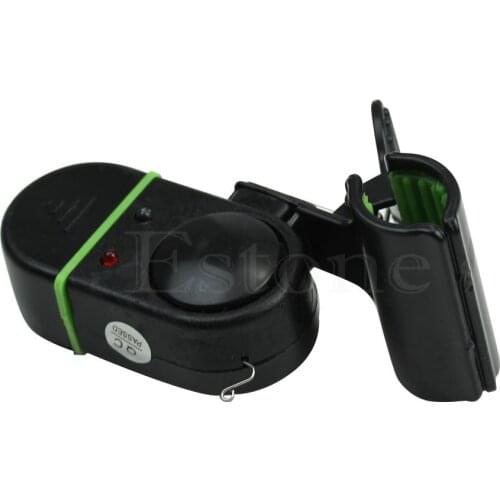 2 LEDs Light Indicator Clip-on Fishing Rod Fish Lure Bite Sound Bell Alert Alarm Bell Clip-On Fishing Rod Ringer Pole Tackle