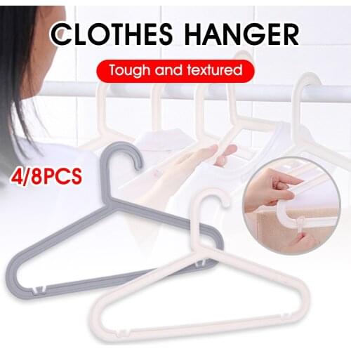 4Pcs/8Pcs Clothes Hanger Organizer Space Saving Hanger Drying Racks Scarf Clothes Storage Closet Organizer Wardrobe Coat Adults