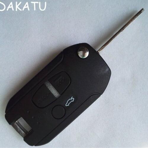 DAKATU Modified Flip Remote Car Key Shell Case Cover For MITSUBISHI Lancer EX Outlander Grandis Pajero 3 Buttons Right blade