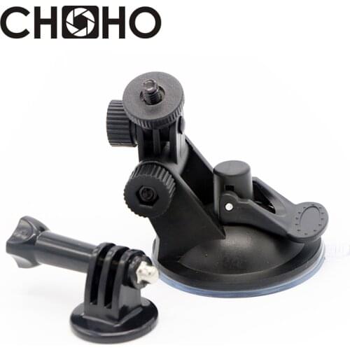 7CM Car Suction Cup Windshield Moun + Long Screw + 1/4" Adapter For Gopro Hero 8 7 6 5 4 SJCAM Xiaomi Yi 4K 2 SJ5000 Accessories