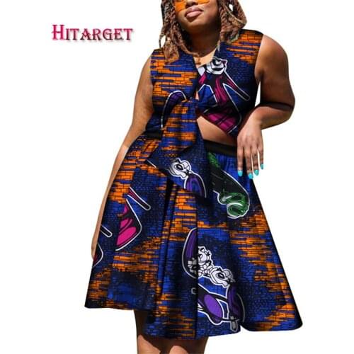 2020 African skirt African womens clothing African sash skirt Fashionable dress coat+skirt 2 pieces wy583