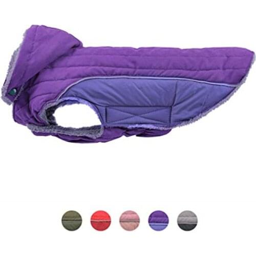 AIDA PET Dog Coat with Warm Detachable Hat Dog Thick Jacket Hoodie Reflective Sweater Clothing Outfits