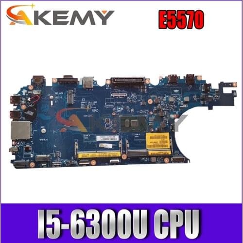 Akemy Brand NEW I5-6300U For Dell Latitude E5570 Motherboard ADM80 LA-C641P Mainboard CN-00HX41 0HX41 100% Tested