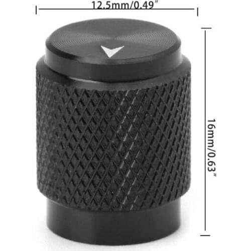 12.5x16mm Potentiometer Knob Cap Aluminum Volume Control Multimedia Speakers Spare Parts For HIFI Audio Amplifier Musical