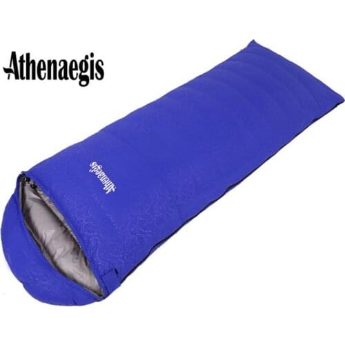 Athenaegis New Style White Duck Down 2200g/2500g/2800g/3000g Filling Adult Breathable Waterproof Winter Sleeping Bag