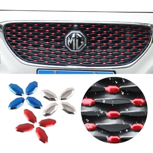 Car Middle Grid Sticker For MG ZS 2017 2018 2019 2020 MGZS Auto Parts 3D Stereo Stickers MG ZX