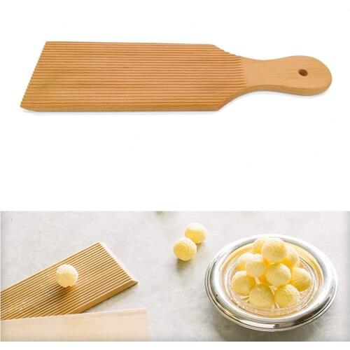 Wooden Pasta Board Gnocchi Roller Plate Pasta Making Noodle Tool Macaroni Pasta Board Non-stick Butter Pasta Board Pasta Tool