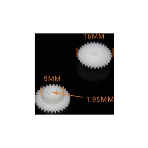 Double layer 30162a plastic gear for toy etc