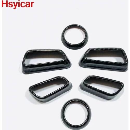 Hsyicar For Toyota RAV4 RAV 4 2019 2020 Car Seat Adjustment Button Switch Cover Trim Interior Accessories ABS Carbon Fiber