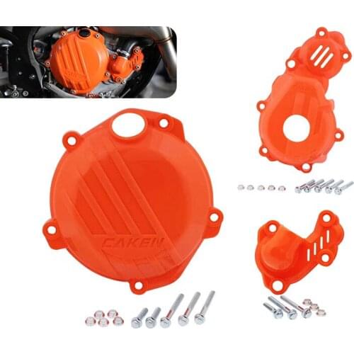 Motorcycle Clutch Cover Magneto Engine Water Pump Guard Set For KTM SXF 250 SXF250 2016 2017 2018 2019 2020