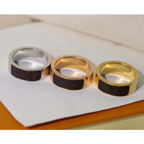 Fashion Jewelry letter band rings bague for Man lady women Party wedding lovers gift engagement jewelrys