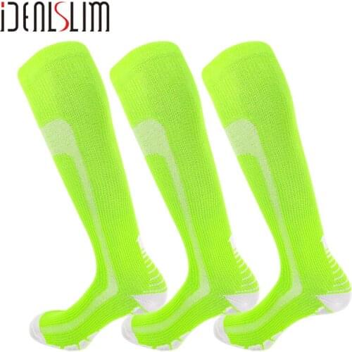 IDEALSLIM 3 Pairs Compression Knee High Socks Women Stockings Varicose Veins Socks Men Plantar Fasciitis Socks