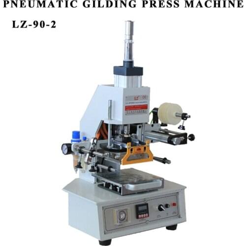 Pneumatic gilding press machine 120x90mm Desktop Hot Stamping Machine, leather, shoes logo, card stamping Type 90-2