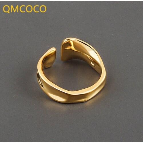 QMCOCO New Style Japan-Korea Contracted Versatile Irregular Ring Female INS Style Trendy Designs Party Accessories