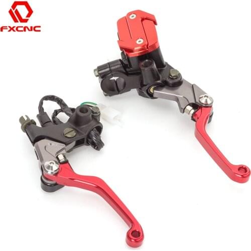 7/8" 22mm Hydraulic Master Cylinder Brake Clutch Lever For Honda CR CRF 125 250 450 230F XR230/250/400 CRF230F CRF250R CRF450R