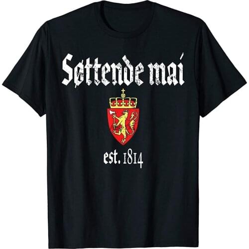 Syttende Mai Est. 1814 Norwegian Vintage Distressed Gift T-Shirt