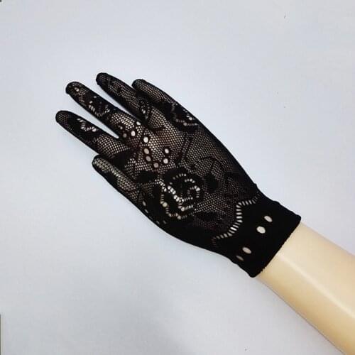 Sexy transparent lace elastic gloves bride sleeve gloves mesh liturgy gloves sexy gloves lace 616