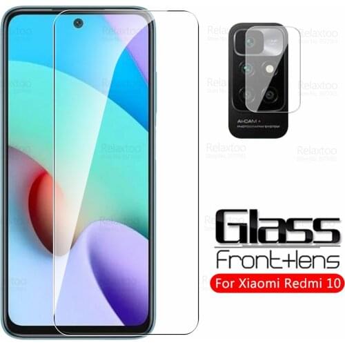 For Redmi 10 Glass Camera Tempered Glass For Xiaomi Redmi10 On Readme Redme Redmy 10 6.5" Screen Protector Cover Protective Film
