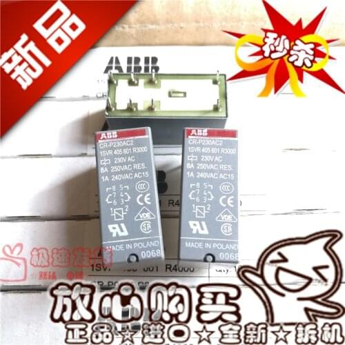 Brand New Spot CR-P230AC2 230VAC Relay 1svr405601r3000 8-Leg ABB