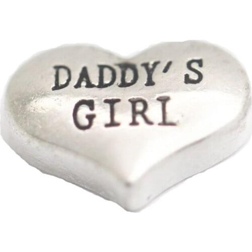 10pcs New Arrival Daddys Girl Custom Floating Charms For Glass Locket