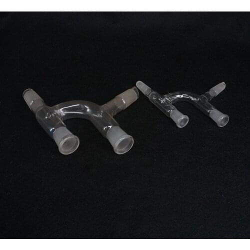 14/23 19/26 Joint 19/26 24/29 Stopper 4 Way 75 Degree Glass Distillation Adapter