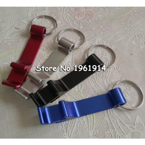 200pcs/lot promotion customed printed logo gift Metal aluminum alloy bottle opener metal keychain laser LOGO