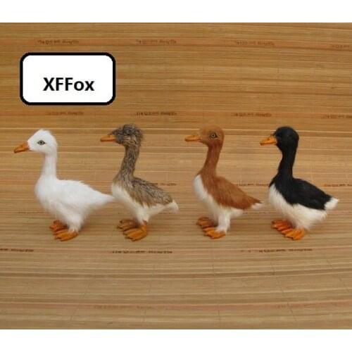 4 pieces a lot simulation duck models foam&furs real life duck dolls gift about 13x6x12cm xf2205