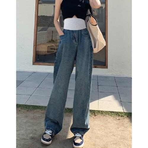 Maternity Pants Jeans Pants For Pregnant Women Clothes Nursing Trousers Pregnancy Overalls Denim Long Prop Belly Legging