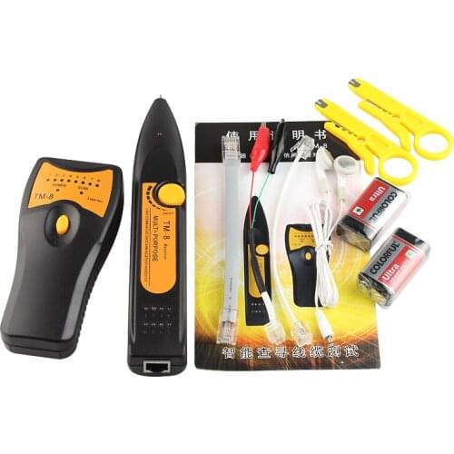 Network Cable Tester Wire Tracker RJ45 RJ11 TM-8 Telecom / Network Cable toner for tracking Telecom and Network cable tester