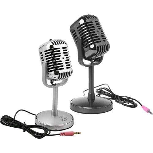 3.5MM Stereo Recording Desktop Computer Laptop Mini Microphone For Sing Chatting